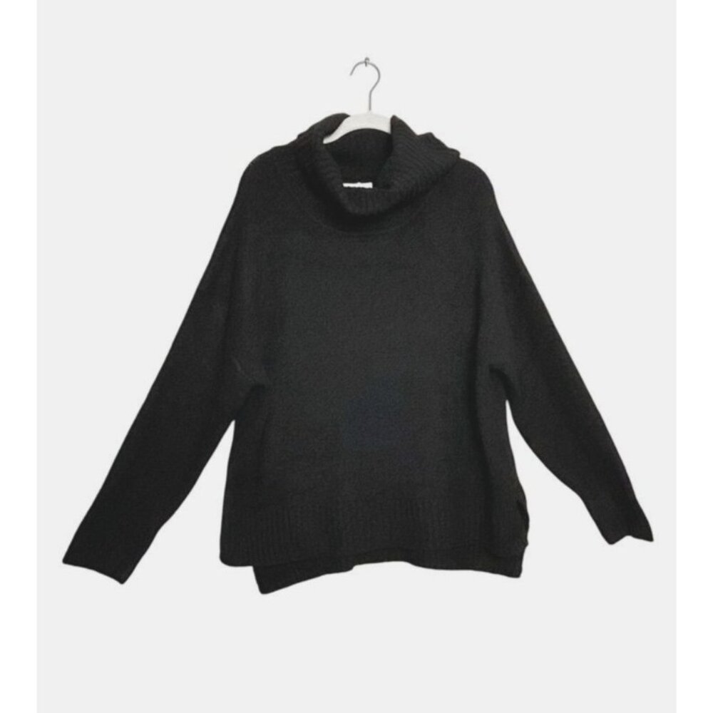 Miracle U.S.A. Women's Relaxed Turtleneck Knit Sweater in Black - Sz XS/S - NWT